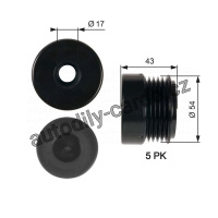 Alternátorová volnoběžka (předstihová spojka) GATES (GT OAP7031) - OPEL