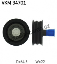 Vratna/vodici kladka, klinovy zebrovy remen SKF VKM34701