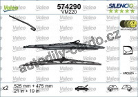 Sada stěračů VALEO Silencio (VA 574290) - 525mm + 475mm
