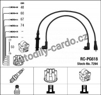 Sada kabelů pro zapalování NGK RC-PG618 - PEUGEOT