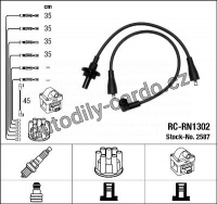 Sada kabelů pro zapalování NGK RC-RN1302 - RENAULT