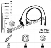 Sada kabelů pro zapalování NGK RC-RN623 - RENAULT
