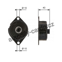 Napínací kladka GATES (GT T38499) - SEAT, ŠKODA, VW