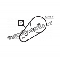 Rozvodový řemen GATES (GT 5014) - FIAT, SEAT