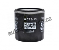 Olejový filtr MANN W712/43 (MF W712/43) - FORD, ŠKODA