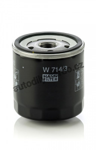 Olejový filtr MANN W714/3 (MF W714/3) - ALFA ROMEO, FIAT, LANCIA