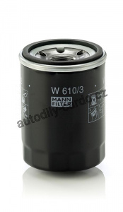 Olejový filtr MANN W610/3 (MF W610/3) - ALFA ROMEO, FIAT, MAZDA, LANCIA, MITSUBISHI