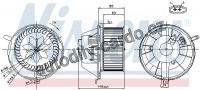 Vnitřní ventilátor NISSENS 87034
