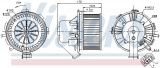 Vnitřní ventilátor NISSENS 87106