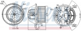 Vnitřní ventilátor NISSENS 87112