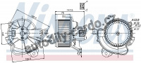 Vnitřní ventilátor NISSENS 87086
