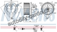Vnitřní ventilátor NISSENS 87052