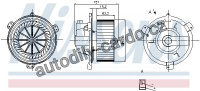 Vnitřní ventilátor NISSENS 87056