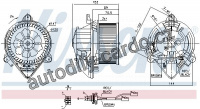 Vnitřní ventilátor NISSENS 87053