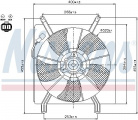 Ventilátor chladiče NISSENS 85048