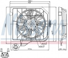 Ventilátor chladiče NISSENS 85090