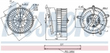 Vnitřní ventilátor NISSENS 87152