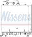 Chladič motoru NISSENS 67016A