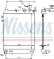 Chladič motoru NISSENS 67093