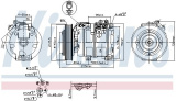 Kompresor klimatizace NISSENS 890166