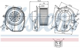 Vnitřní ventilátor NISSENS 87030