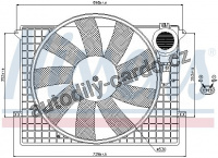 Ventilátor chladiče NISSENS 85401
