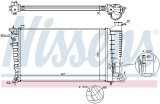 Chladič motoru NISSENS 63574A