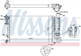 Chladič motoru NISSENS 61381A
