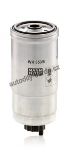 Palivový filtr MANN WK853/8 (MF WK853/8) - ALFA ROMEO, FIAT