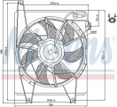 Ventilátor chladiče klimatizace NISSENS 85623