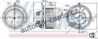 Vnitřní ventilátor NISSENS 87480