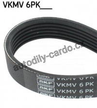 Ozubený klínový řemen SKF VKMV6PK1836