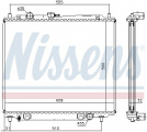 Chladič motoru NISSENS 62801