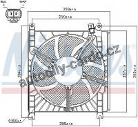 Ventilátor chladiče klimatizace NISSENS 85415