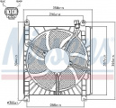 Ventilátor chladiče klimatizace NISSENS 85415