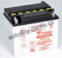 Motobaterie YUASA YB7C-A 8Ah 124A 12V P+ /130x90x114/
