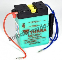 Motobaterie YUASA 6N2-2A-1 2Ah 6V P+ /70x47x96/