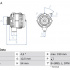 Alternátor BOSCH (BO 0986081410)