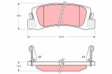 Sada brzdových destiček TRW GDB3329 - TOYOTA COROLLA