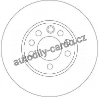 Brzdový kotouč TRW DF4293 - OPEL VECTRA, SIGNUM