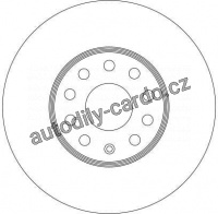 Brzdový kotouč TRW DF4295 - VW GOLF V, AUDI A3