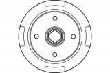 Brzdový buben TRW DB4133 - MAZDA 323