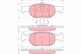 Sada brzdových destiček TRW GDB1382 - FIAT PUNTO
