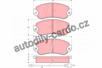 Sada brzdových destiček TRW GDB282 - TALBOT