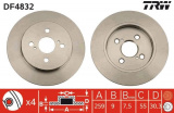 Brzdový kotouč TRW DF4832 - TOYOTA YARIS 06- /+ABS/