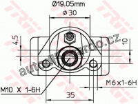 Brzdový váleček TRW BWD110