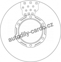 Brzdový kotouč TRW DF6190BS (DF6190BS)