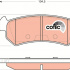 Sada brzdových destiček TRW GDB3348 - DAEWOO LACETTI, CHEVROLET NUBIRA