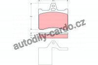 Sada brzdových destiček TRW GDB1284 - CITROEN XANTIA