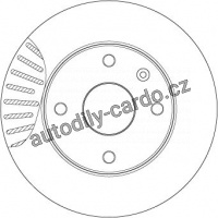 Brzdový kotouč TRW DF7218 - CHEVROLET LACETTI 04-